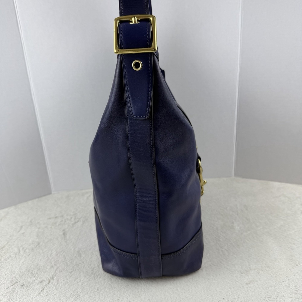 Coach Legacy Duffle Leather Purple Shoulder Crossbody Handbag 23420 Tassels - Picture 4 of 16